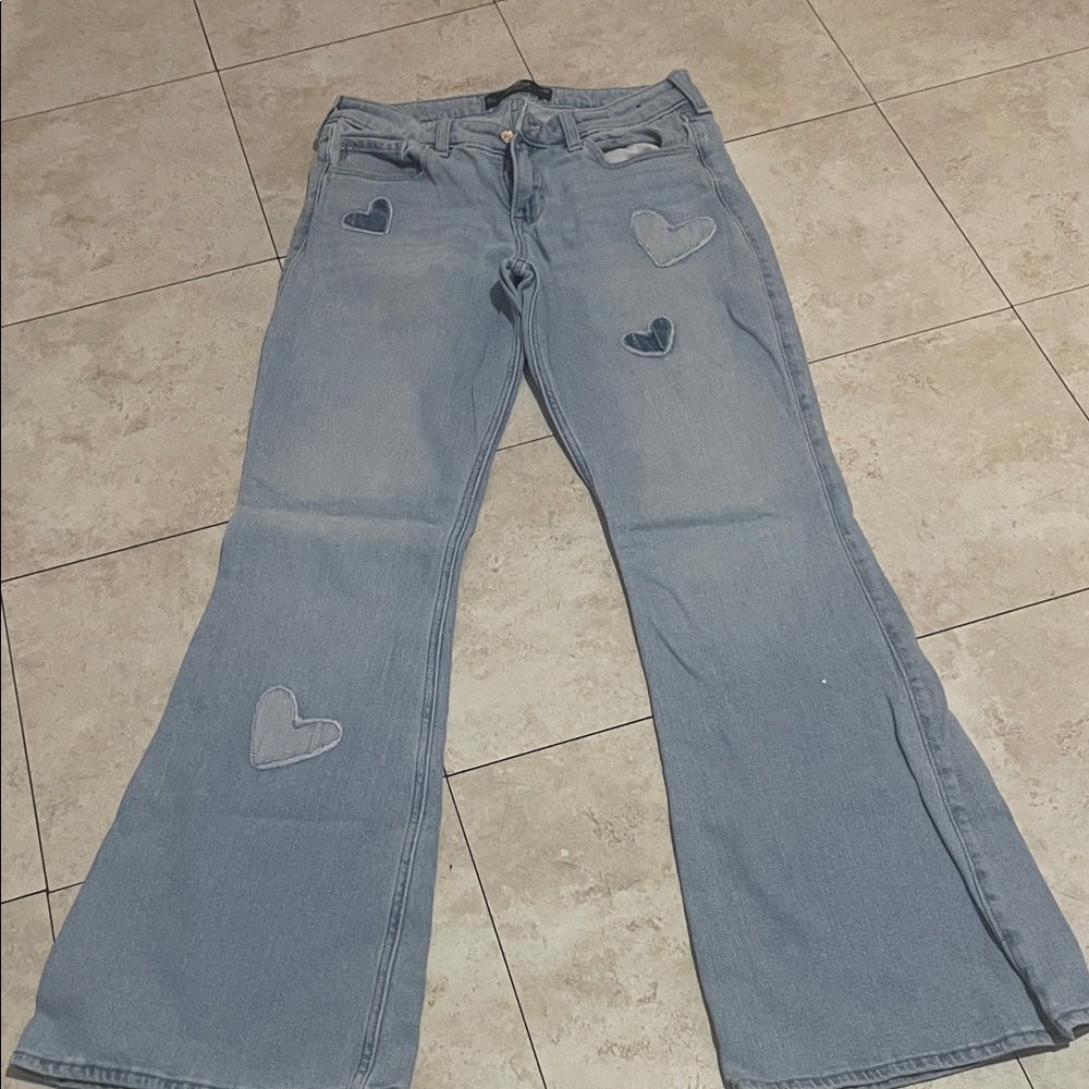 Heart Patch Light Blue Women's Jeans